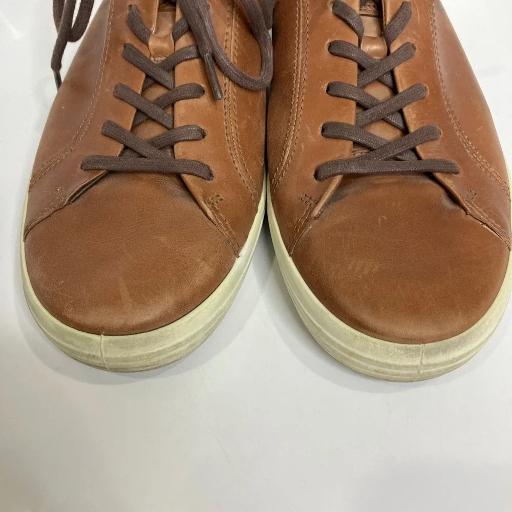 Ecco soft 7 brown leather sneakers men's size 43 US size 9‎ business casual